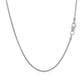 18k White Gold Round Wheat Chain (1.20 mm)