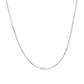 14k White Gold Diamond Cut Cable Link Chain (1.10 mm)