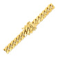 14k Yellow Gold Semi Solid Miami Cuban Chain (6.60 mm)