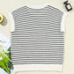 Striped Round Neck Sweater Vest