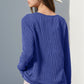 Double Take Full Size Notched Thumbhole Long Sleeve T-Shirt