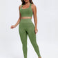 Scoop Neck Wide Strap Top and Pants Active Set