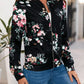 Printed Zip Up Long Sleeve Outerwear