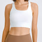 Double Take Square Neck Racerback Cropped Tank