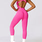 Basic Bae Sleeveless Cutout Racerback Active Jumpsuit