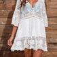 Lace Detail Plunge Cover-Up Dress