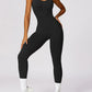 Basic Bae Sleeveless Cutout Racerback Active Jumpsuit