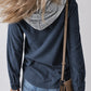 Drawstring Button Up Long Sleeve Hooded Jacket