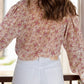 Printed Collared Neck Long Sleeve Shirt