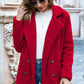 Full Size Lapel Collar Sherpa Coat