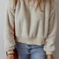 Fuzzy Dropped Shoulder Long Sleeve Hoodie