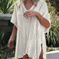 Cutout V-Neck Cover-Up with Tassel