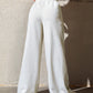 Honey Drawstring Elastic Waist Wide Leg Pants