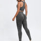 Scoop Neck Wide Strap Top and Pants Active Set