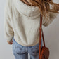 Fuzzy Dropped Shoulder Long Sleeve Hoodie