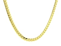 4.0mm 14k Yellow Gold Classic Solid Miami Cuban Chain