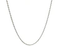 Sterling Silver 1.4mm Diamond Cut Rope Style Chain