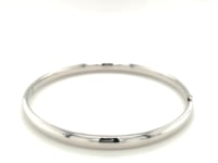 Classic Bangle in 14k White Gold (5.0mm)