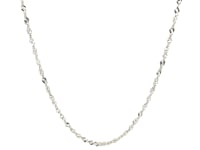 14k White Gold Singapore Chain 1.5mm