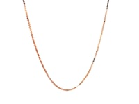 14k Rose Gold Classic Box Chain 0.8mm