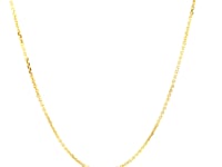 14k Yellow Gold Adjustable Cable Chain 0.9mm