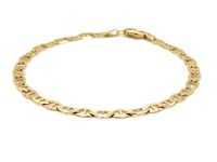 4.5mm 14k Yellow Gold Mariner Link Bracelet