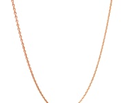 18k Rose Gold Round Cable Link Chain 0.97mm