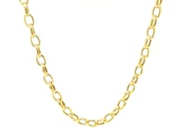 4.6mm 14k Yellow Gold Oval Rolo Chain