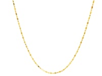 14k Yellow Gold Diamond-Cut Bead Chain 1.0mm