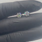 VVS1 2 Carat Inlaid Moissanite Stud Earrings