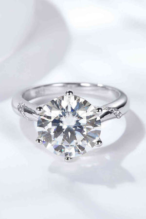 5 Carat Moissanite Engagement Solitaire Ring