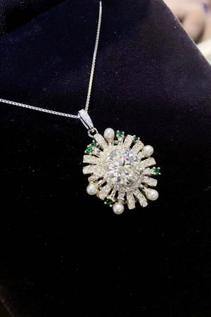 2 Carat Moissanite Sterling Silver Necklace