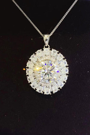 5 Carat Moissanite Sterling Silver Necklace