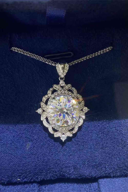 Royal 5 Carat Moissanite Sterling Silver Necklace