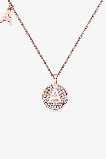 VVS1 Moissanite A to J Pendant Necklace