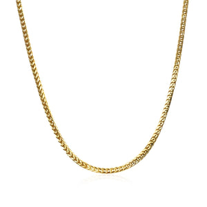 14k Yellow Gold Franco Chain 1.8mm