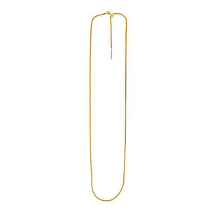 Endless Adjustable Wheat Chain in 14k Yellow Gold (1.1mm)