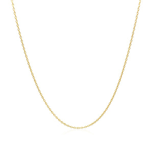 Adjustable Cable Chain in 14k Yellow Gold (1.0mm)