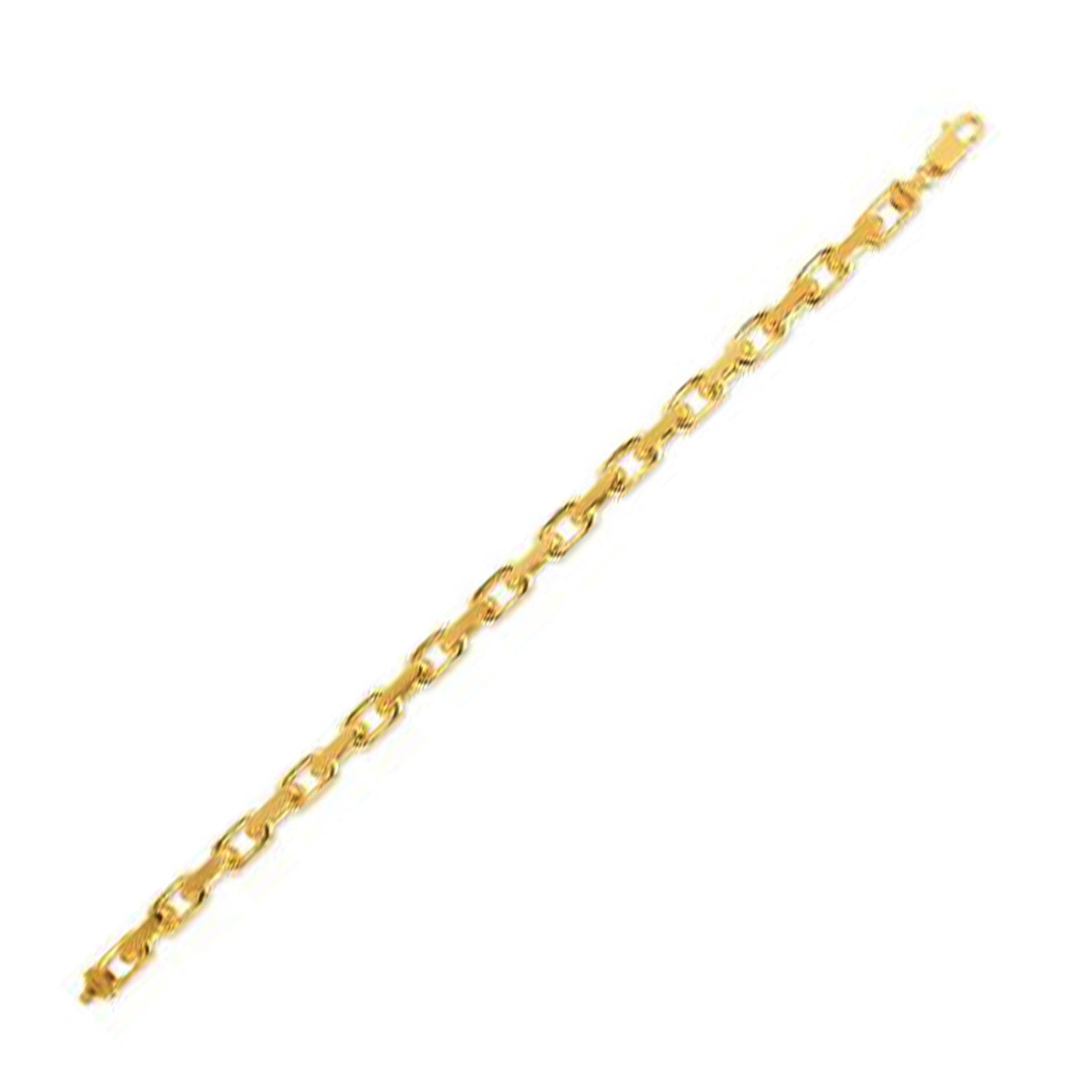 6.1mm 14k Yellow Gold French Cable Chain Bracelet