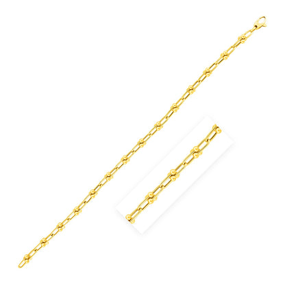 14k Yellow Gold 7 1/2 inch Jax Chain Bracelet