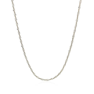 Sterling Silver 1.5mm Adjustable Sparkle Chain