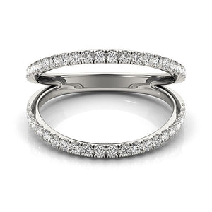 14k White Gold Diamond Split Band Ring (1/4 cttw)