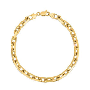 4.8mm 14k Yellow Gold French Cable Chain Bracelet