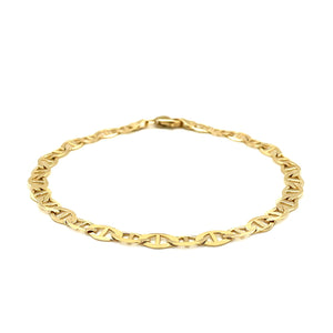 5.5mm 10k Yellow Gold Mariner Link Bracelet