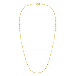 1.2mm 14k Yellow Gold Alternate Valentino Chain (Men's / Women's)