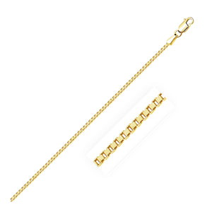 18k Yellow Gold Classic Box Chain 1.4mm