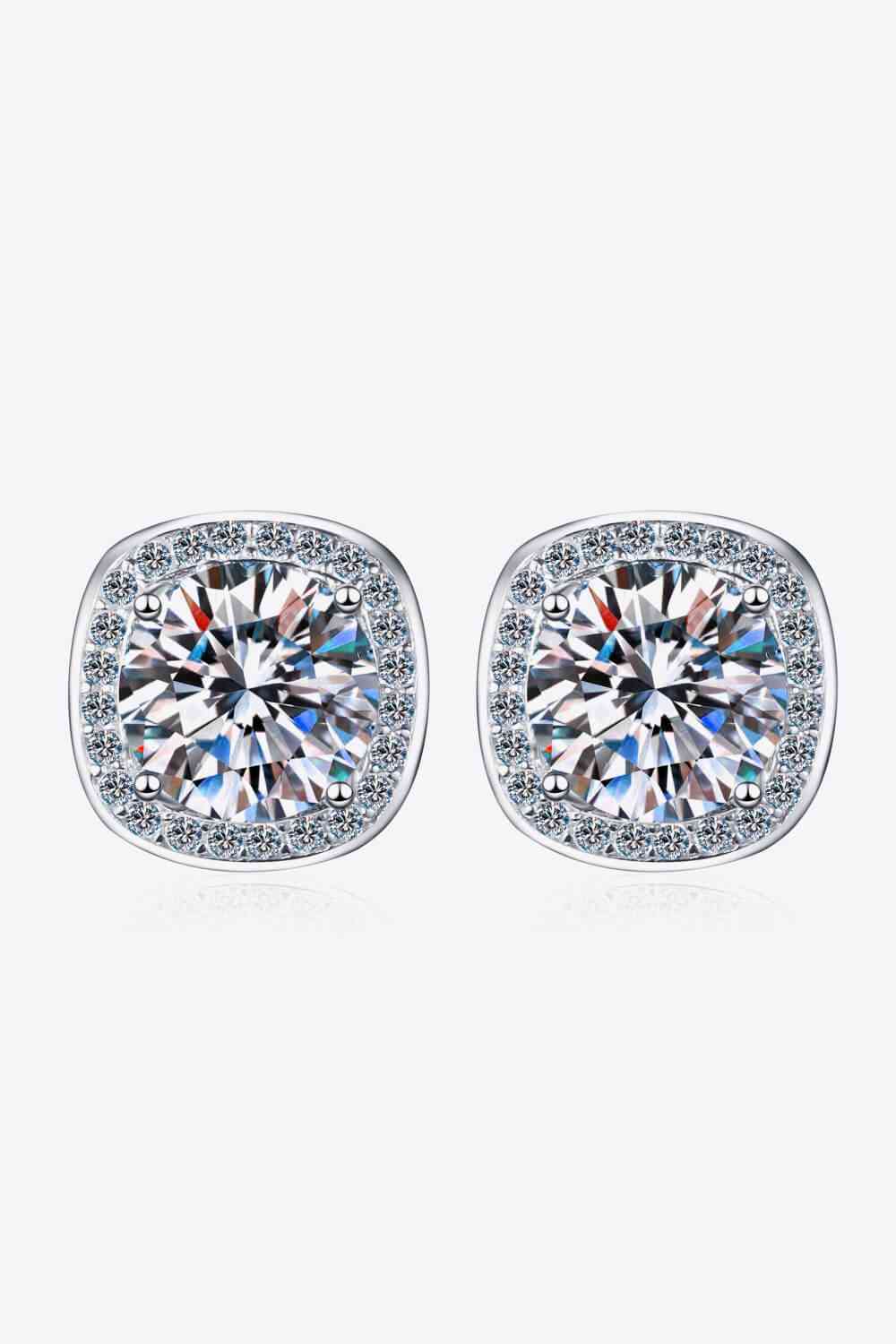 Let Me Love You 1 Carat Moissanite Stud Earrings (Men's / Women's)