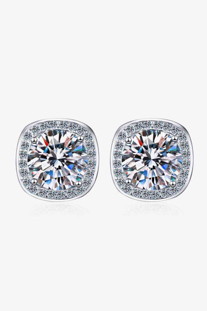 Let Me Love You 1 Carat Moissanite Stud Earrings (Men's / Women's)