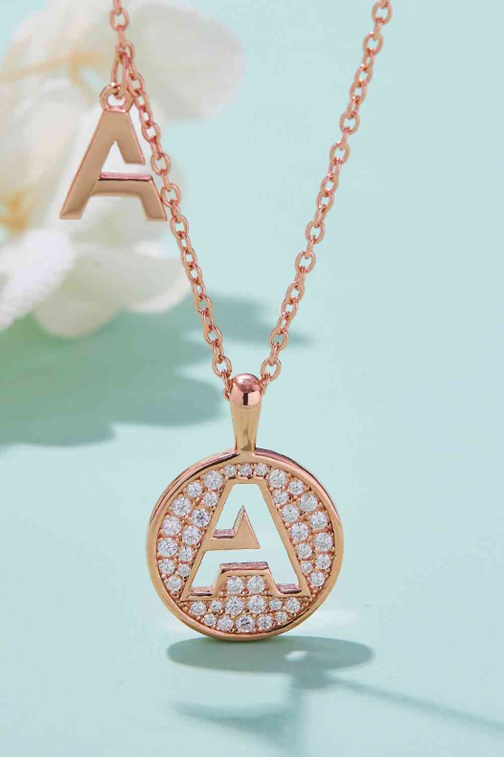 VVS1 Moissanite A to J Pendant Necklace